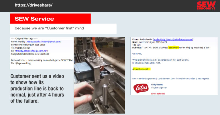 Internal communication — Good news on a TV screen
