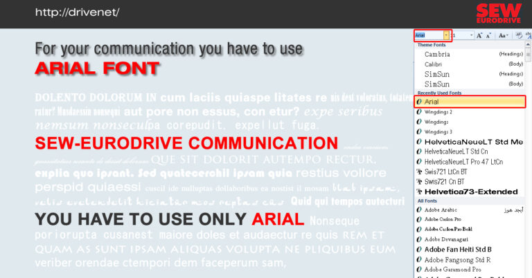 Internal communication — New brochure on a TV screen