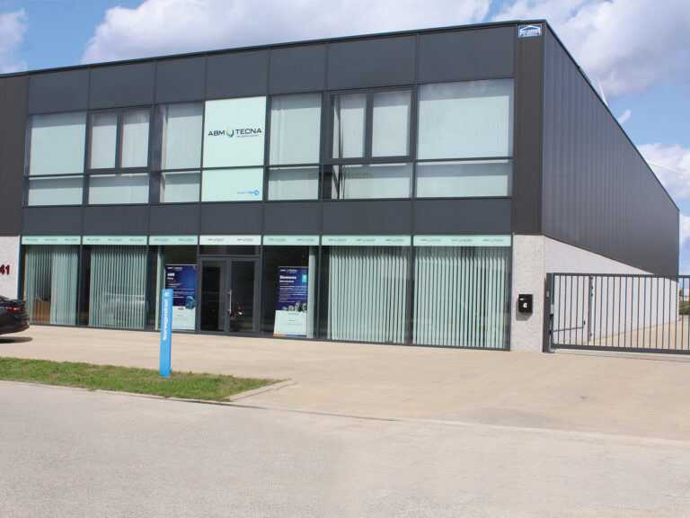 Signage on a newly leased building — ABM TECNA