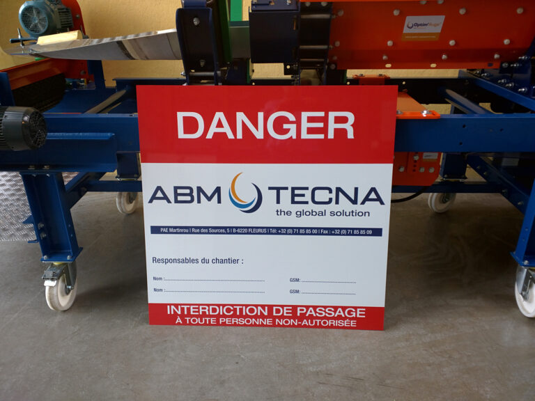 Safety signs for client work sites