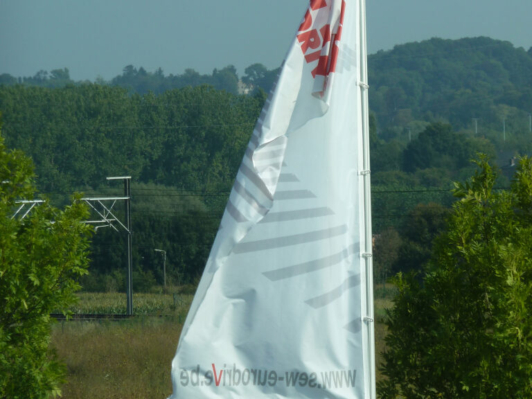 SEW-EURODRIVE flag produced by Didier Charton